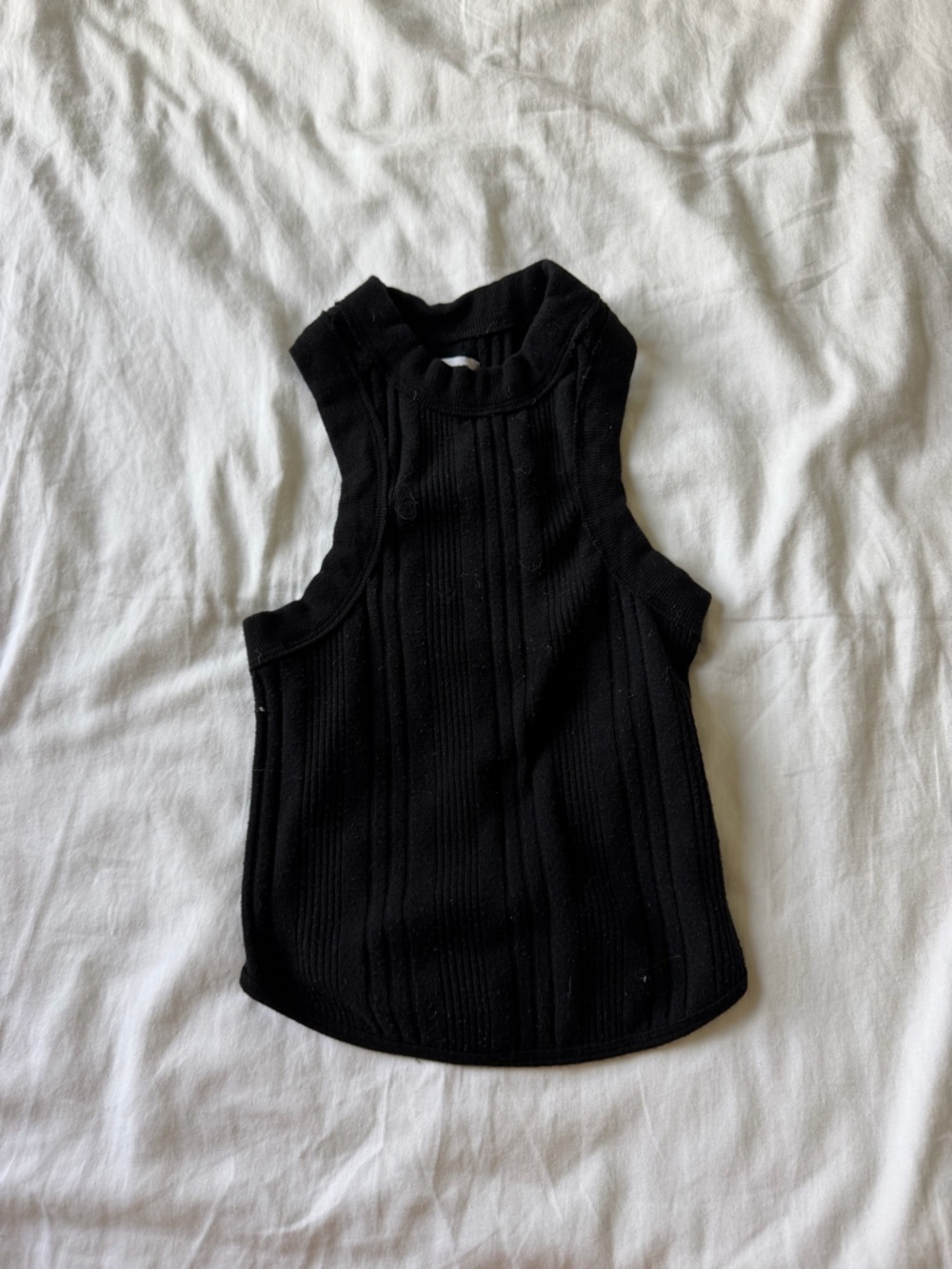 BDG Black Ribbed Tank Top